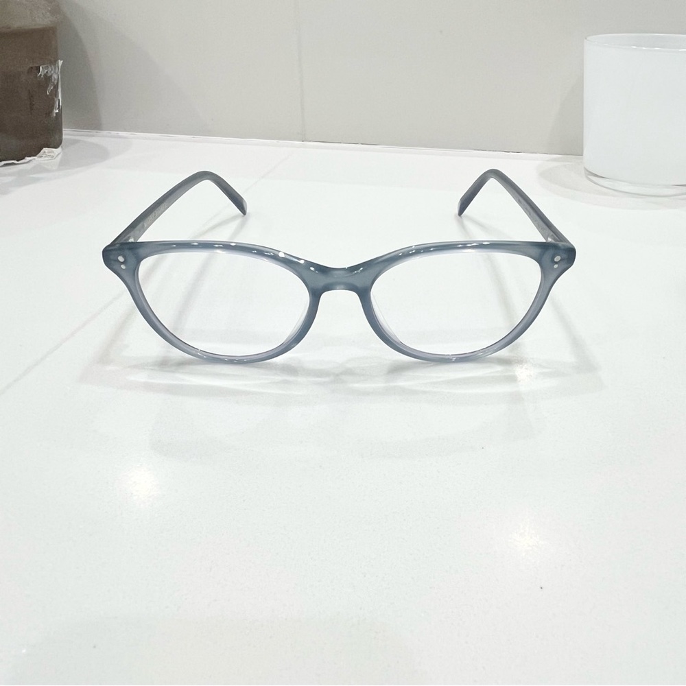 Warby Parker Nadia glasses, seafarer blue
